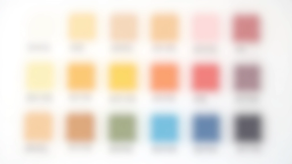 Color palette guide showing primary, secondary, and neutral color swatches with hex codes labeled