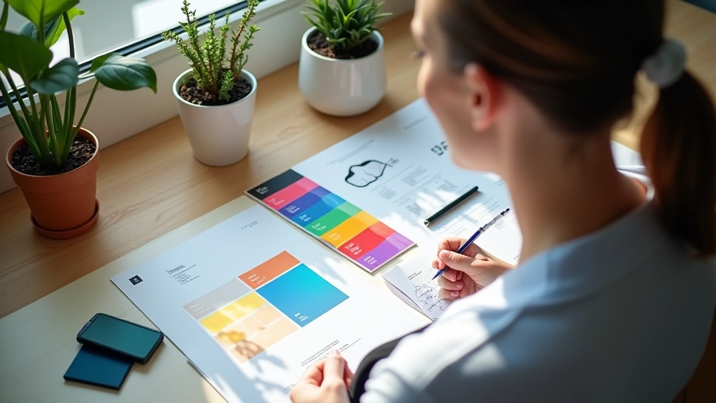 Website interface displaying balanced color palette with dominant, secondary, and accent colors clearly marked